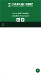 Mobile Screenshot of haydencorp.com